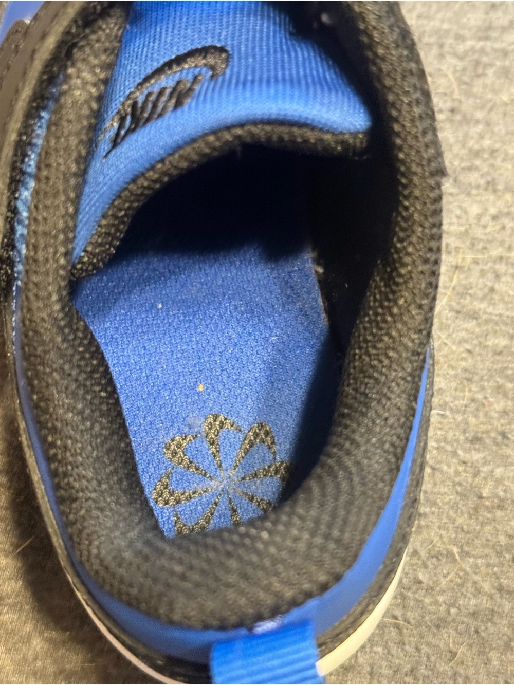 Nike Court Borough Low Recraft Toddler Sz 13.5C Game Royal Black White like new - Picture 2 of 14